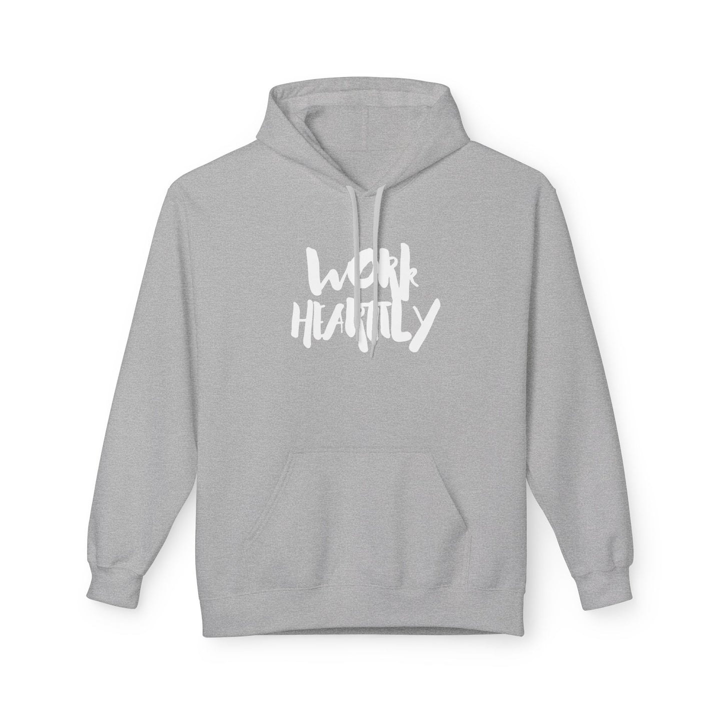 Marker "Work Heartily" Unisex Fleece Hoodie