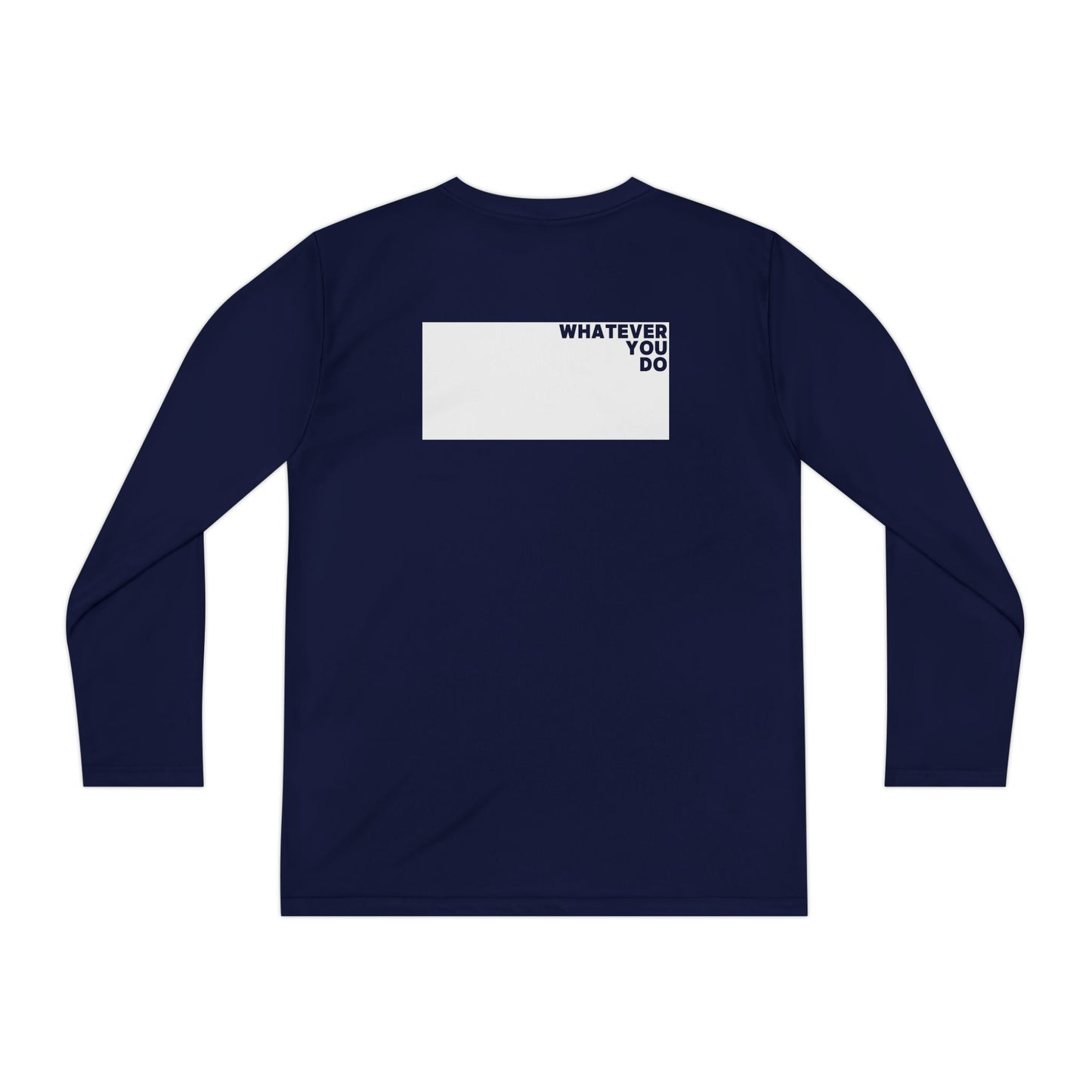 Block Font Youth Long Sleeve Tee
