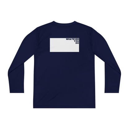 Block Font Youth Long Sleeve Tee