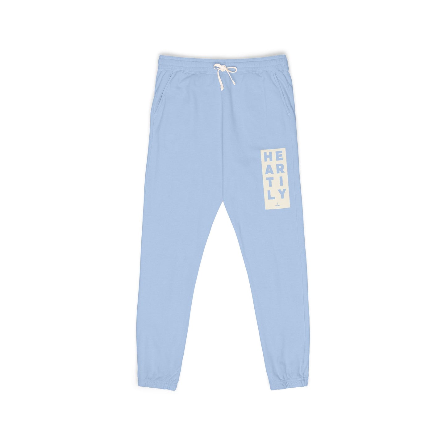 Block Border Heartily Garment-Dyed Fleece Joggers