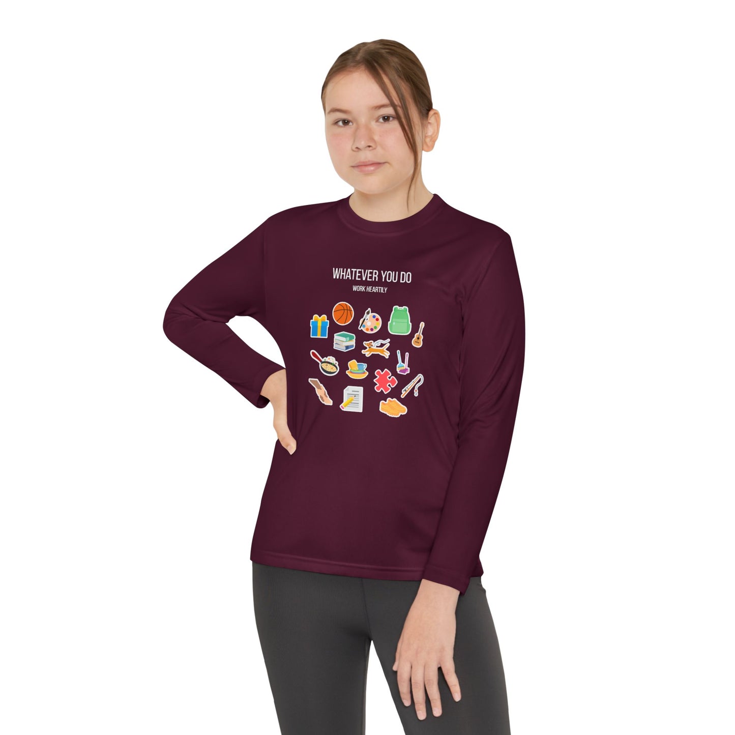 'Whatever You Do' Youth Long Sleeve Tee