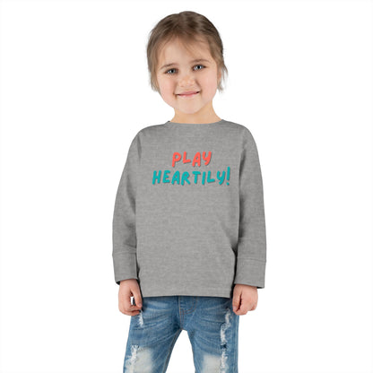'Play Heartily!' Toddler Long Sleeve Tee