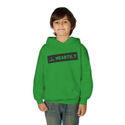 Bordered Name & Logo Youth Hoodie