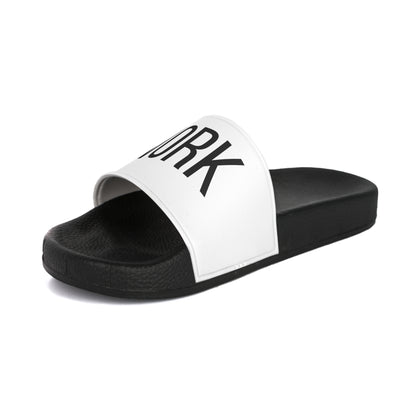 "Work Heartily" Slide Sandals