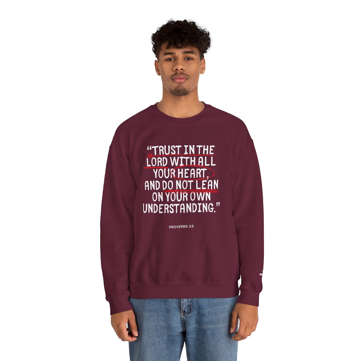 'Trust in the Lord' Proverbs 3:5 Crewneck Sweatshirt