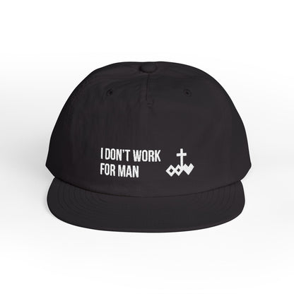 'I Don't Work for Man' Embroidered Snapback Surf Cap