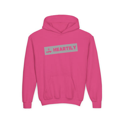 Bordered Name & Logo Youth Hoodie