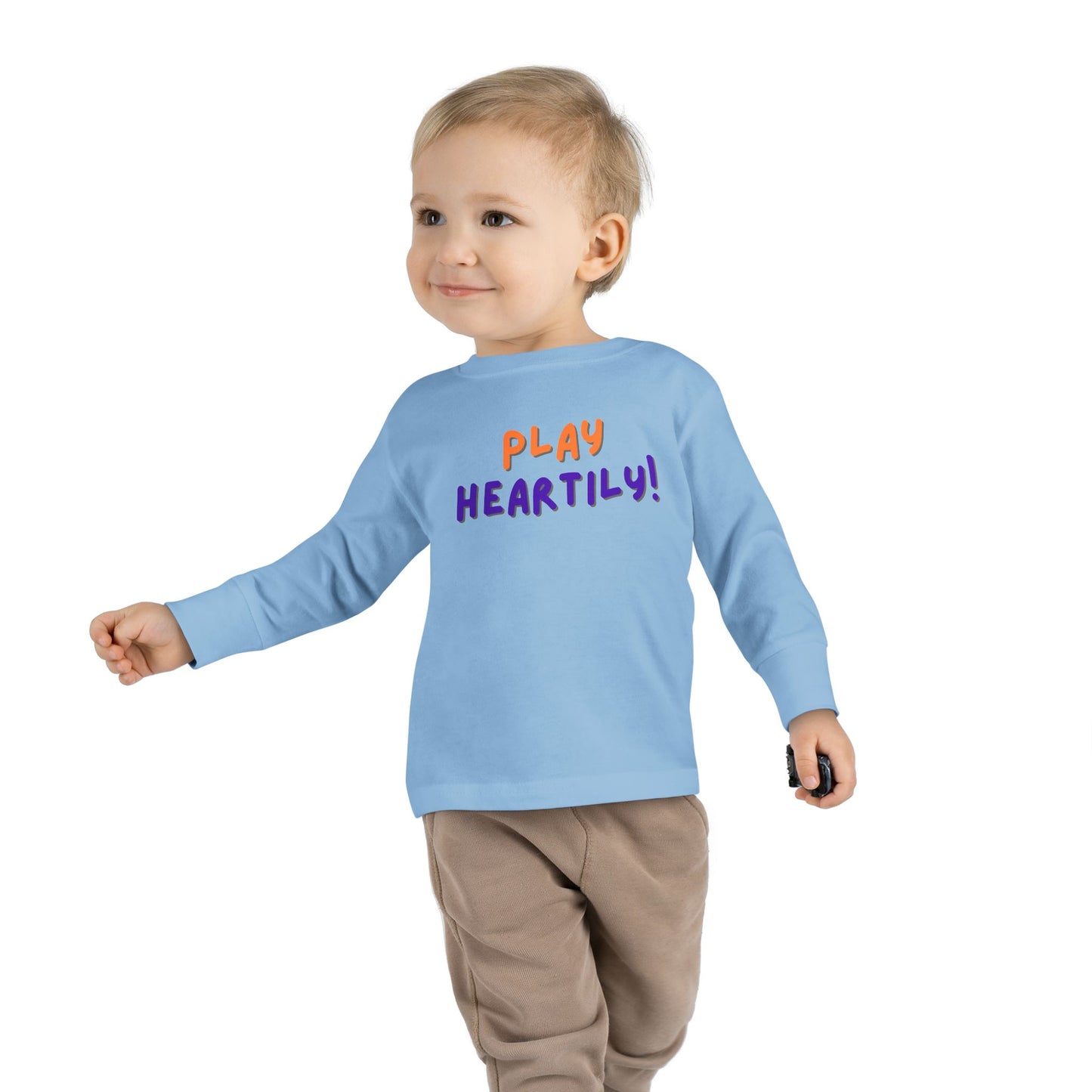 'Play Heartily!' Toddler Long Sleeve Tee