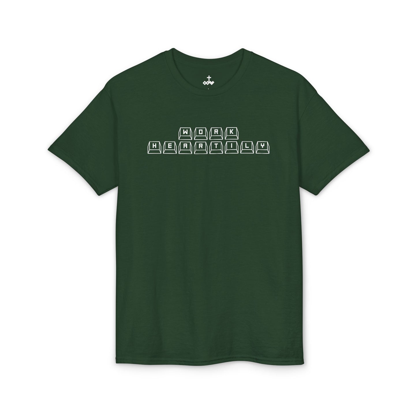 'Work Heartily' Keyboard T-Shirt