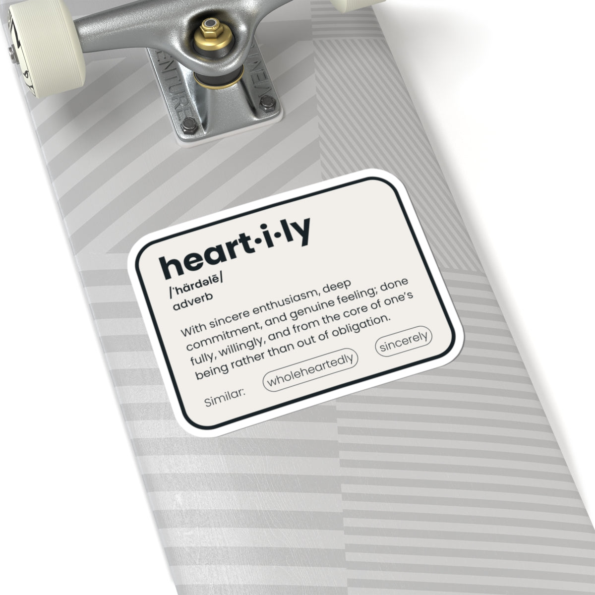 Heartily Definition Kiss-Cut Sticker