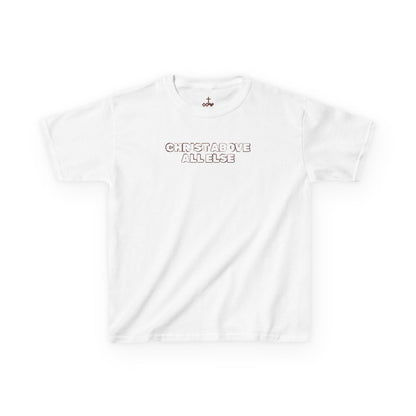 "Christ Above All Else" Kids Minimalist Graphic Tee