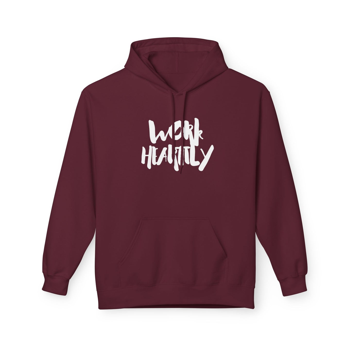 Marker "Work Heartily" Unisex Fleece Hoodie