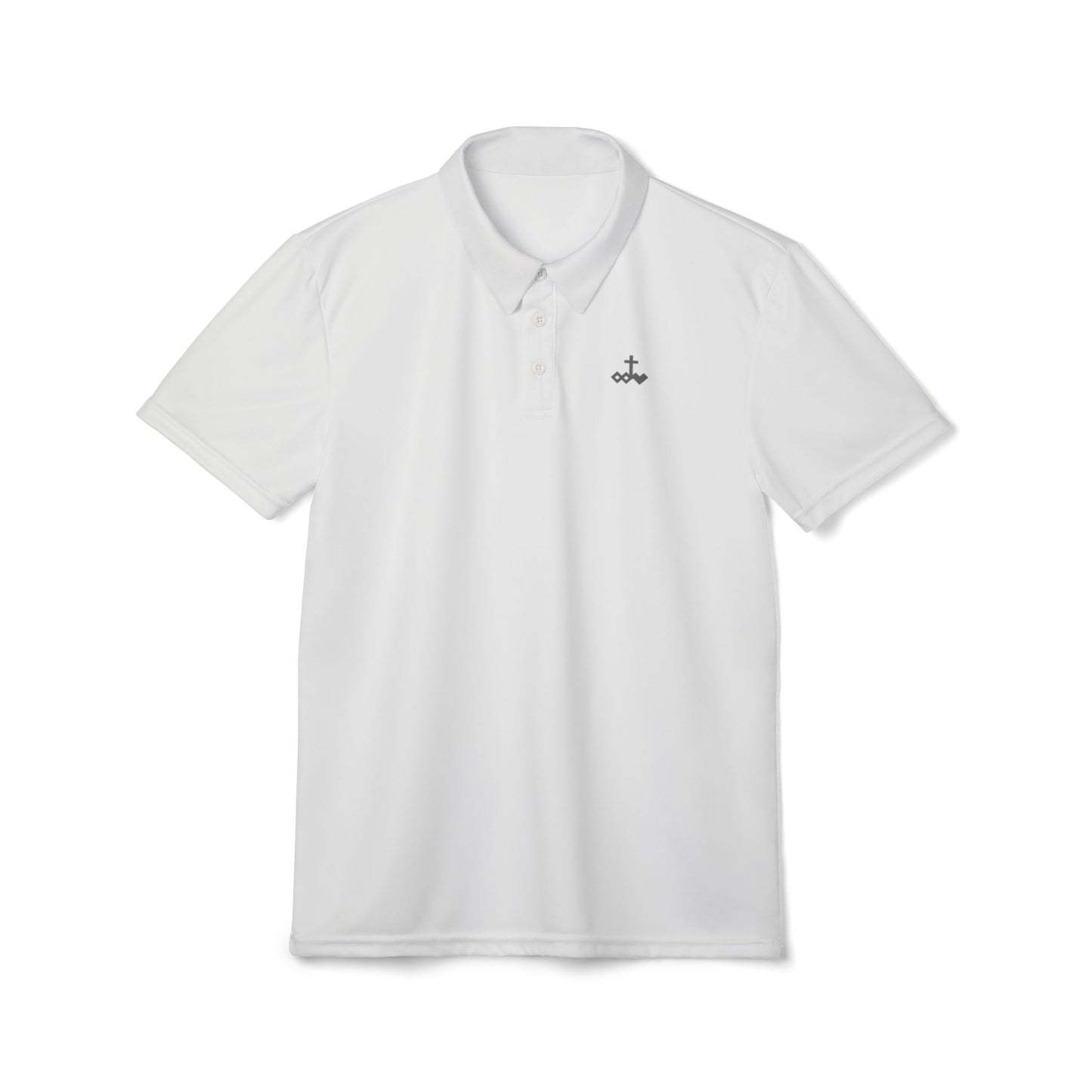 White Unisex Logo Polo Shirt