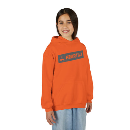Bordered Name & Logo Youth Hoodie