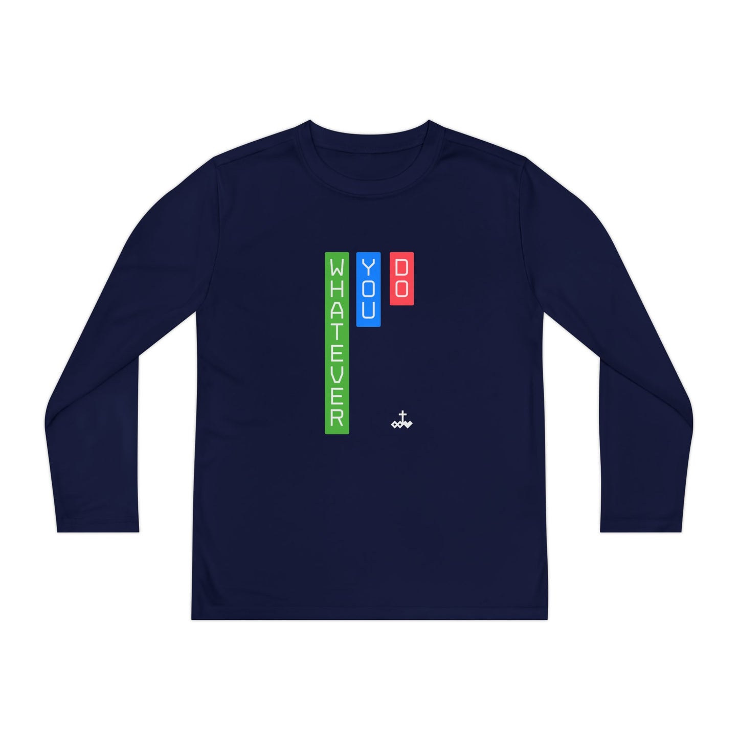 Vertical Block 'Whatever You Do' Youth Long Sleeve Tee