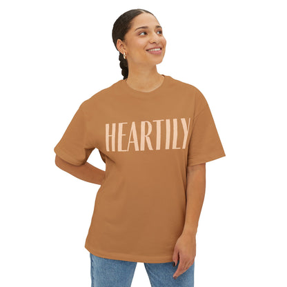 Vintage Heartily Oversized Unisex Tee