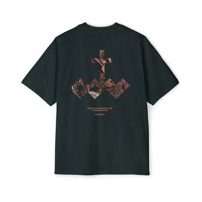 Heartily Men's Camo Logo Heavy Oversized Tee