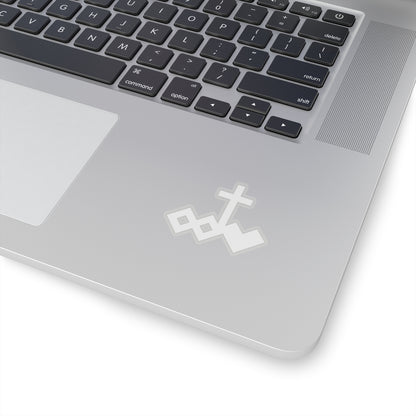 White Kiss-Cut Logo Sticker