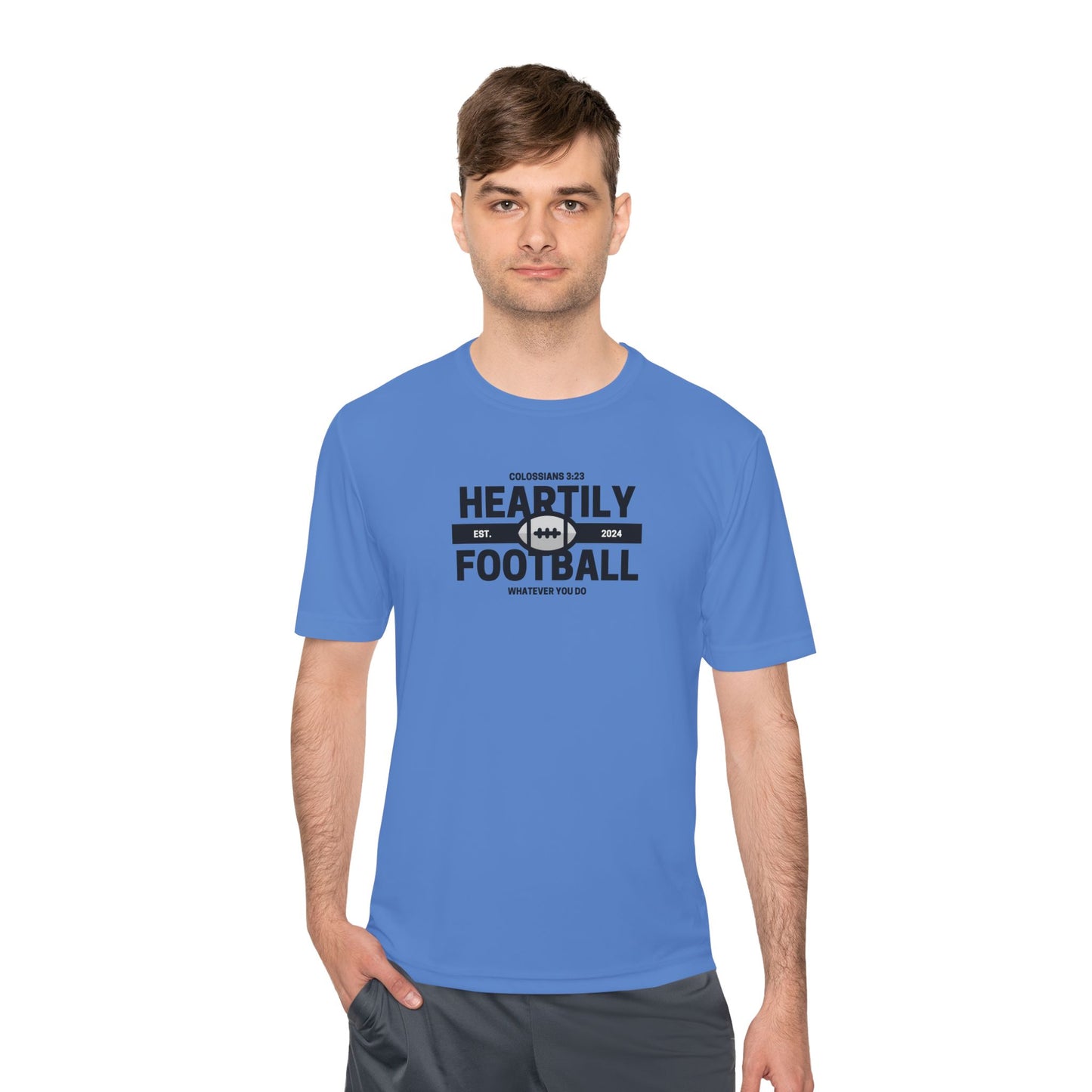 Heartily Football Moisture-Wicking Tee