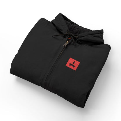 Men's Duck Cloth Work Jacket with Embroidered Logo
