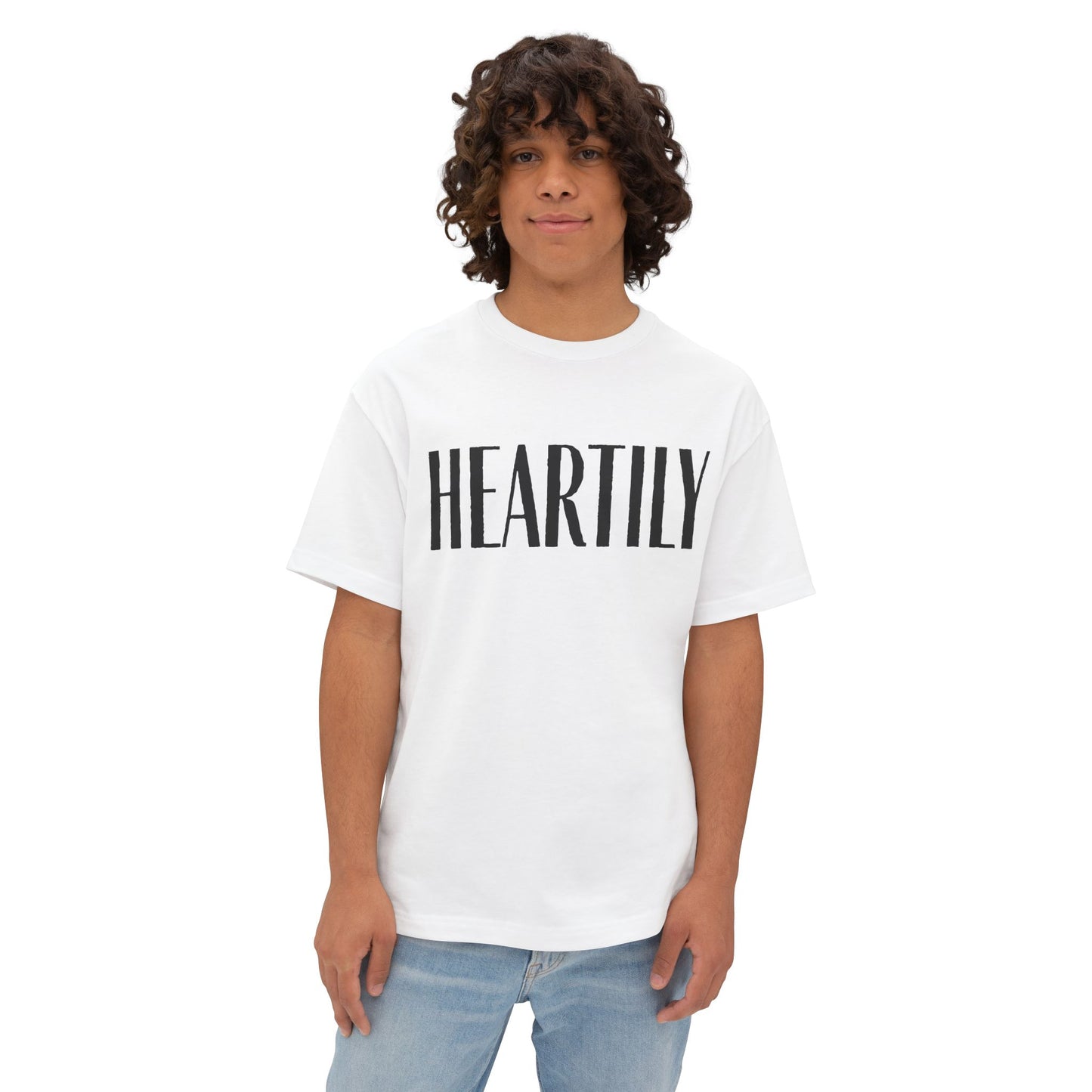 Vintage Heartily Oversized Unisex Tee