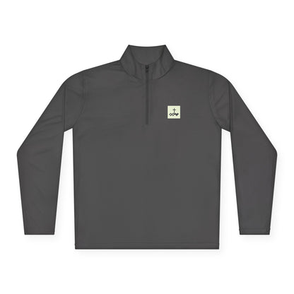 Block Bordered Logo Quarter-Zip Pullover
