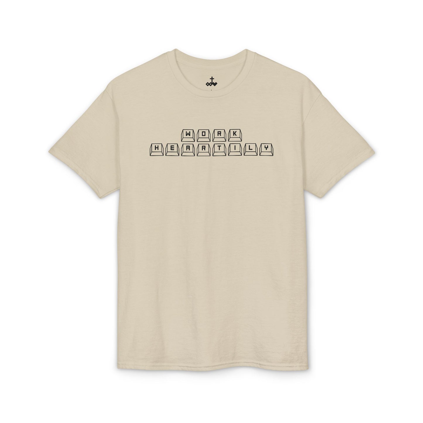 'Work Heartily' Keyboard T-Shirt