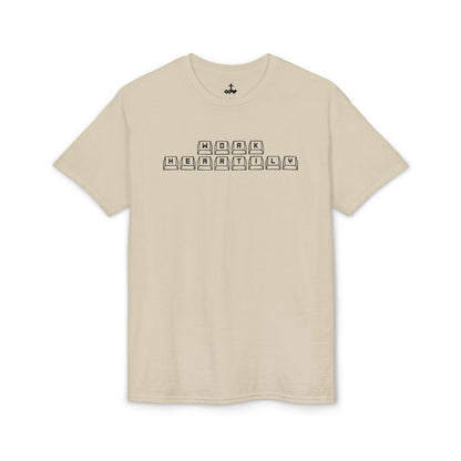 'Work Heartily' Keyboard T-Shirt