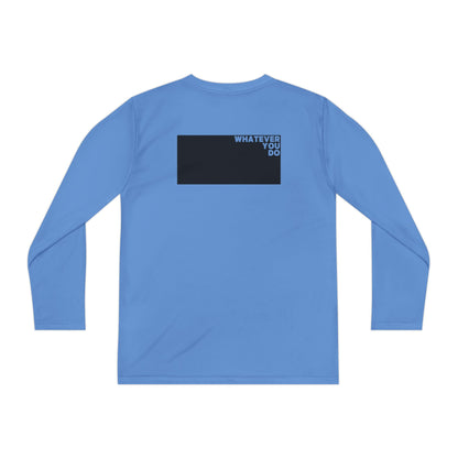 Block Font Youth Long Sleeve Tee