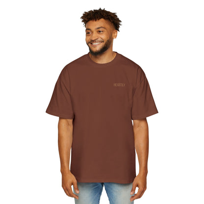 Heartily Men's Camo Logo Heavy Oversized Tee