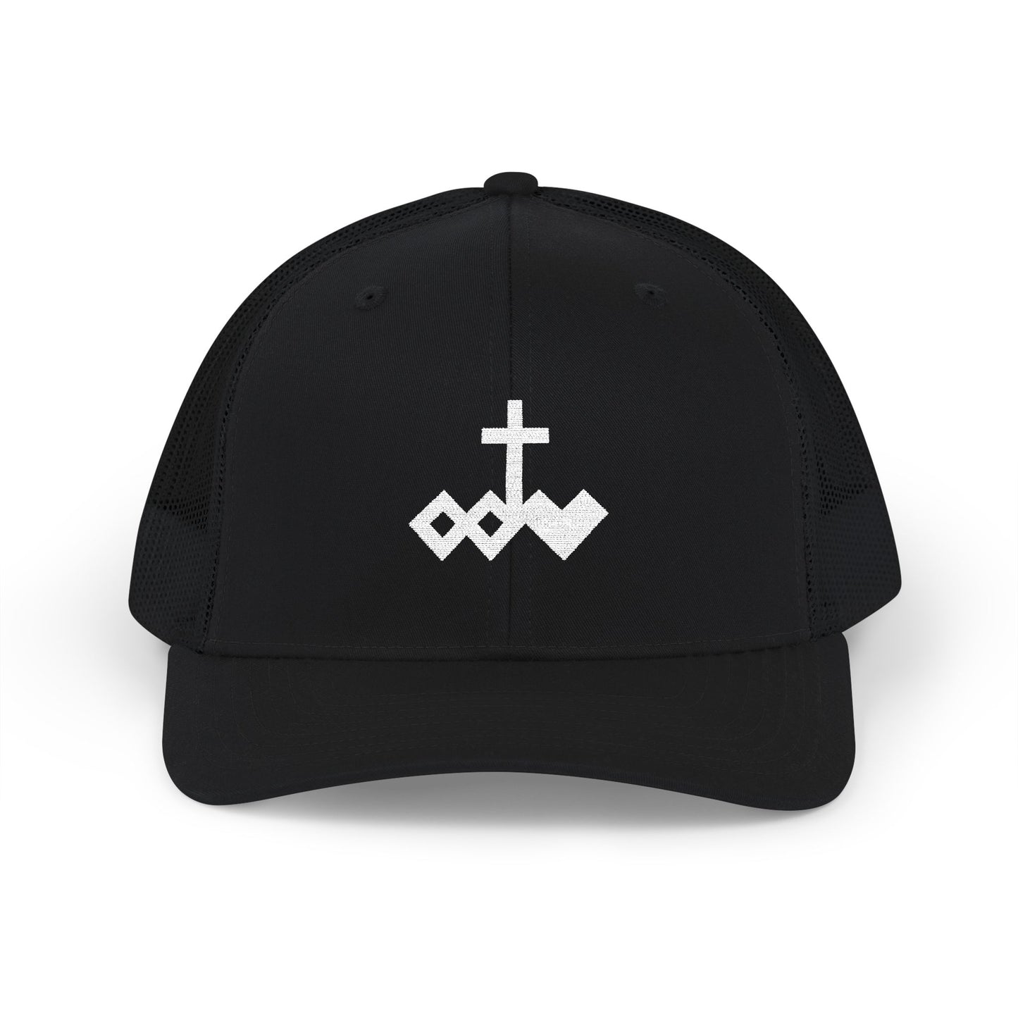 Embroidered Logo Snapback Trucker Cap