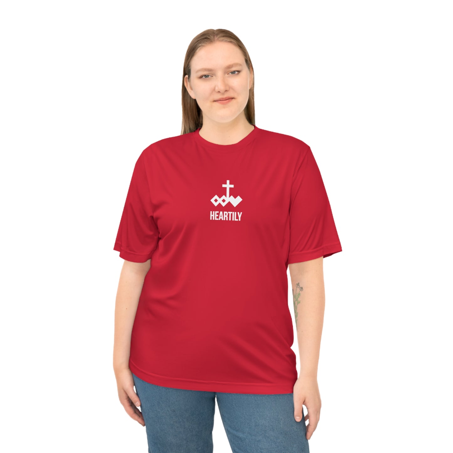 Heartly Name & Logo Performance T‑Shirt