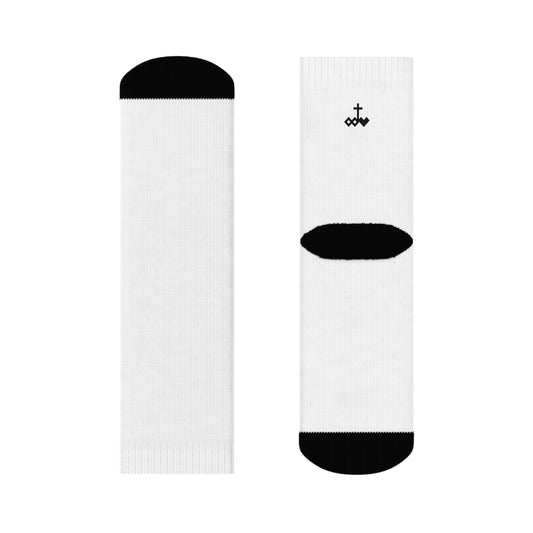 Back Logo Unisex Crew Socks