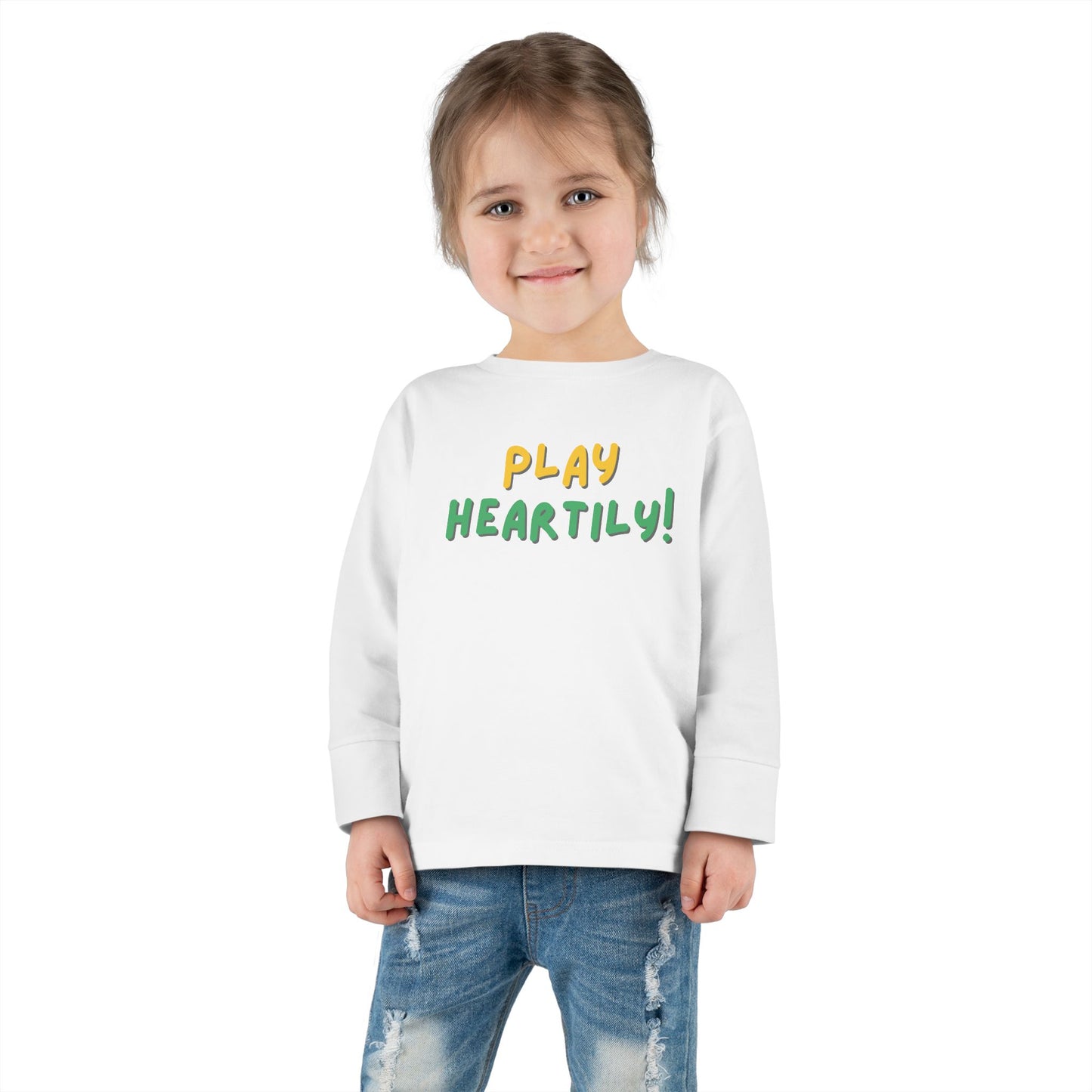 'Play Heartily!' Toddler Long Sleeve Tee