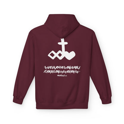 Marker "Work Heartily" Unisex Fleece Hoodie
