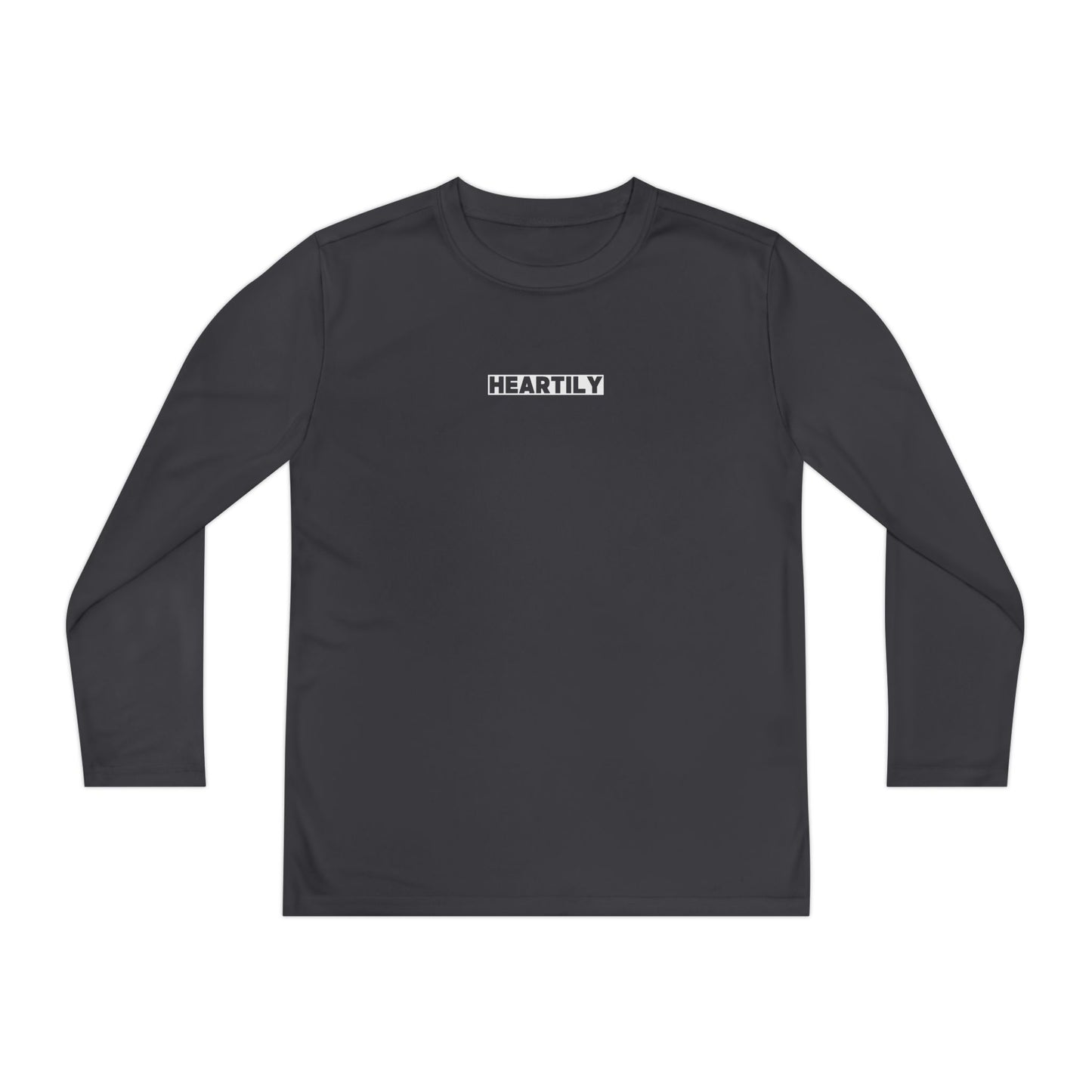 Block Font Youth Long Sleeve Tee