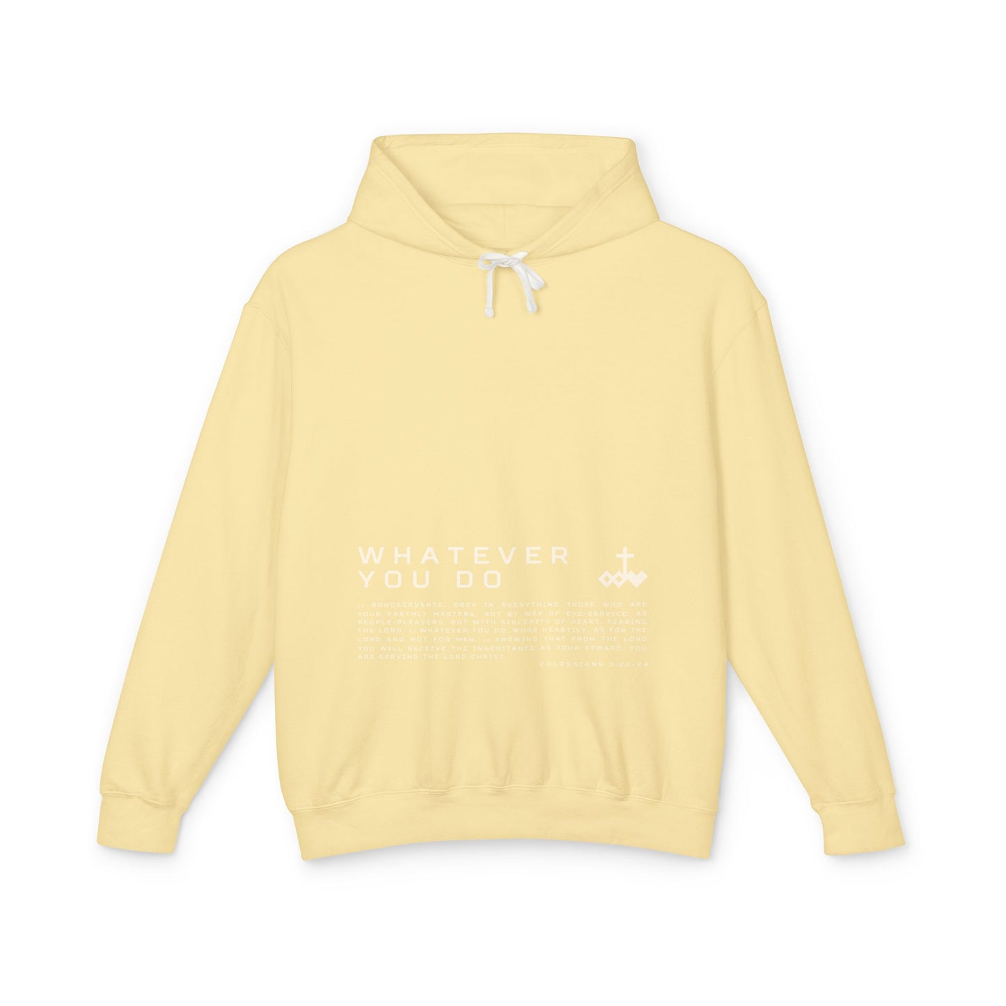 Colossians 3:22-24 Unisex Lightweight Hoodie