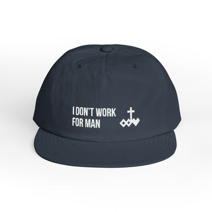 'I Don't Work for Man' Embroidered Snapback Surf Cap
