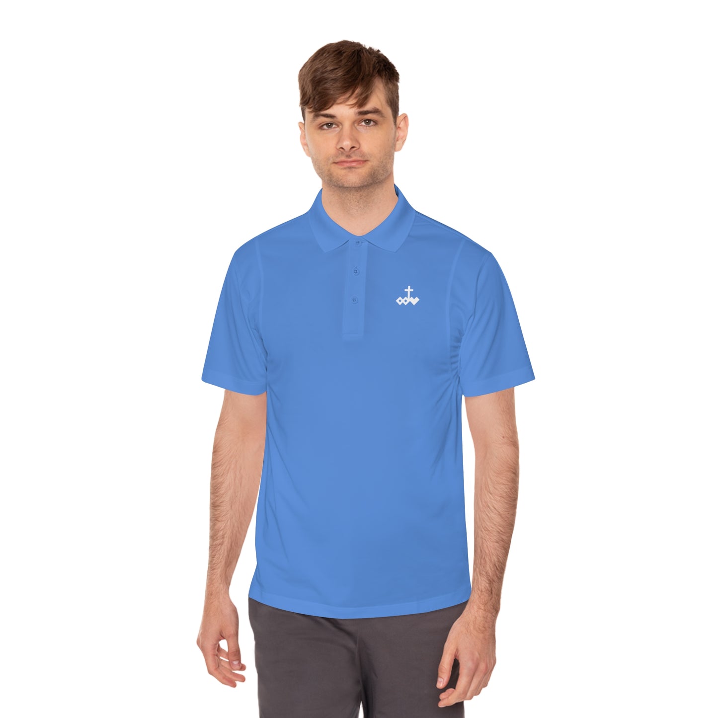 Men's Performance Polo Shirt with Logo