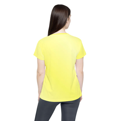Yellow Women's Athletic Jersey Tee