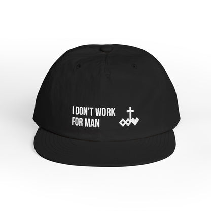 'I Don't Work for Man' Embroidered Snapback Surf Cap