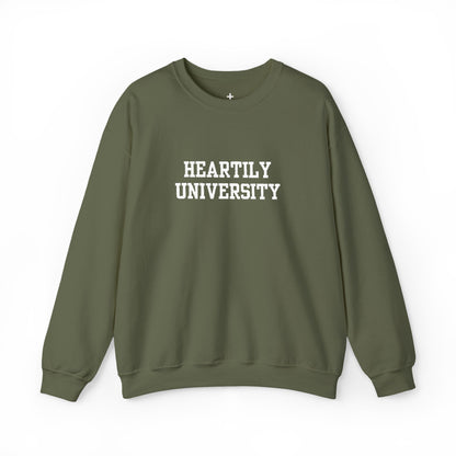 Heartily University Unisex Crewneck Sweatshirt