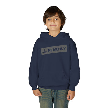 Bordered Name & Logo Youth Hoodie