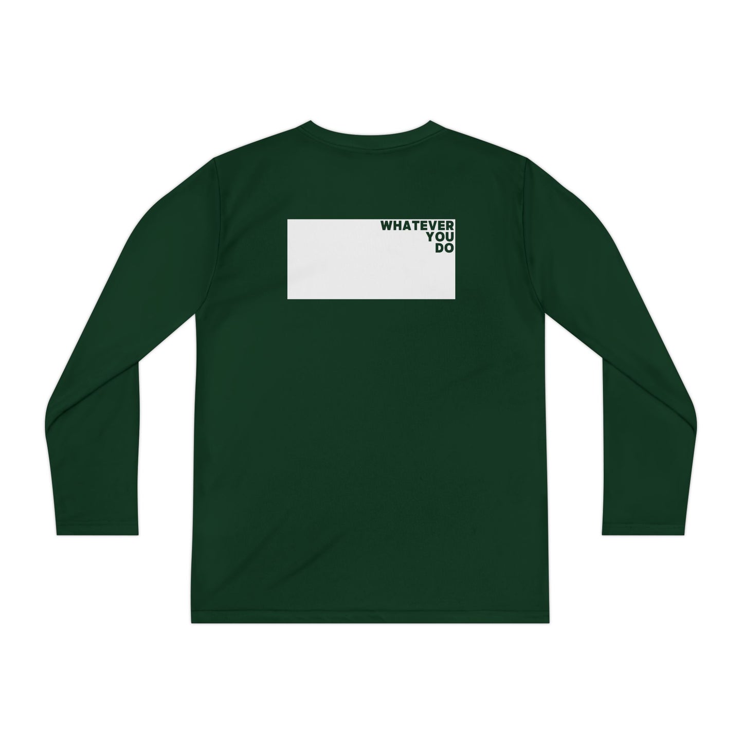 Block Font Youth Long Sleeve Tee