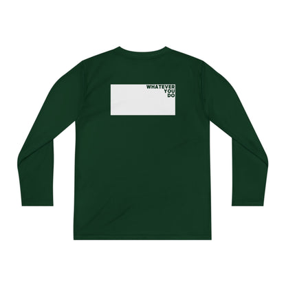 Block Font Youth Long Sleeve Tee