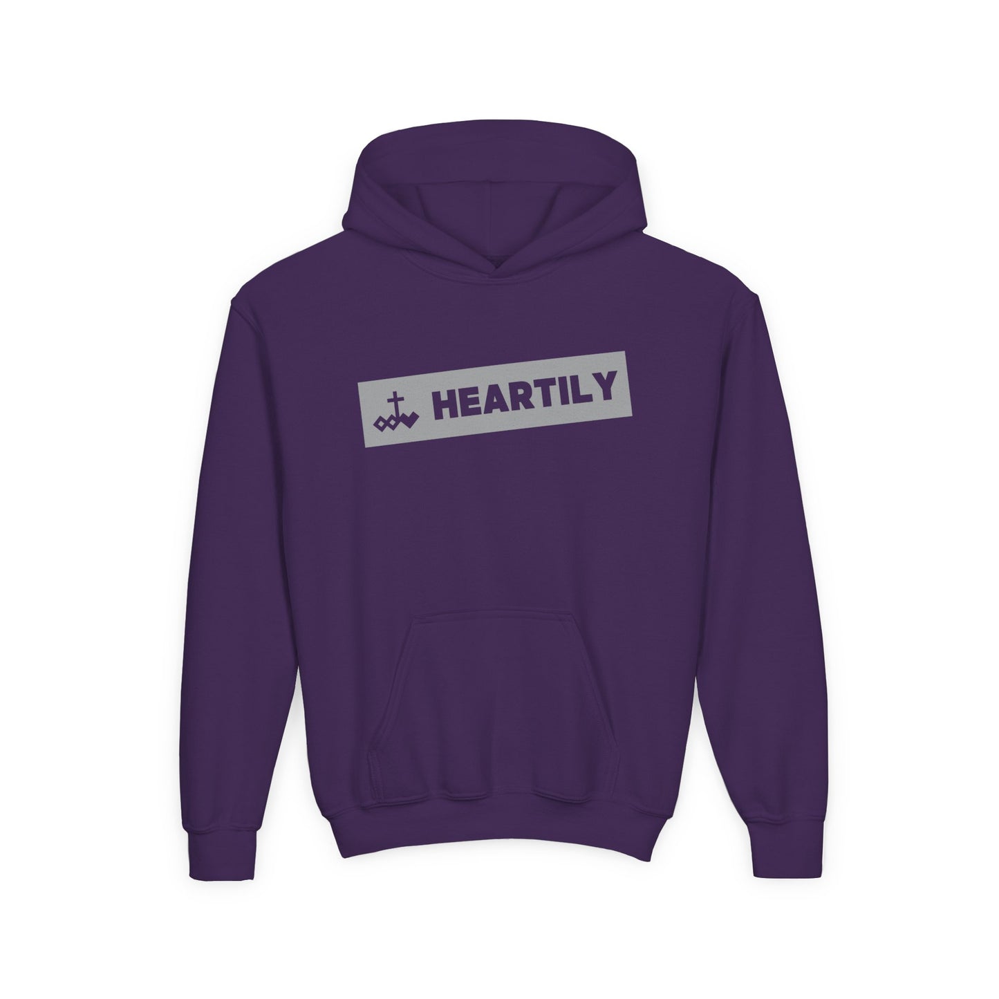 Bordered Name & Logo Youth Hoodie