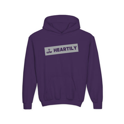 Bordered Name & Logo Youth Hoodie