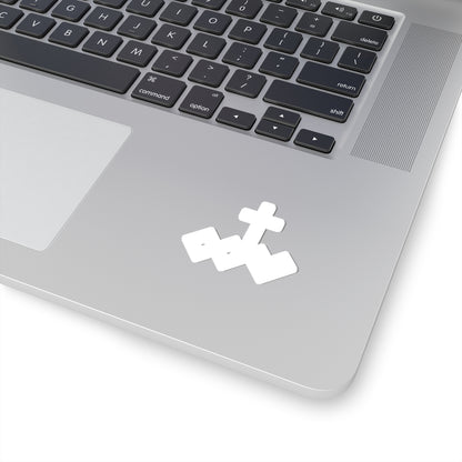 White Kiss-Cut Logo Sticker
