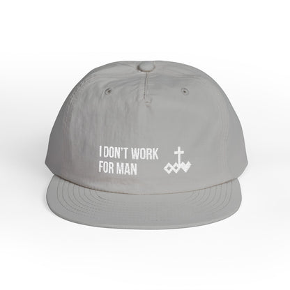 'I Don't Work for Man' Embroidered Snapback Surf Cap