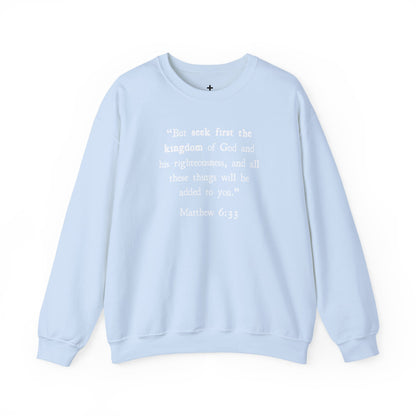 Unisex Matthew 6:33 Crewneck Sweatshirt